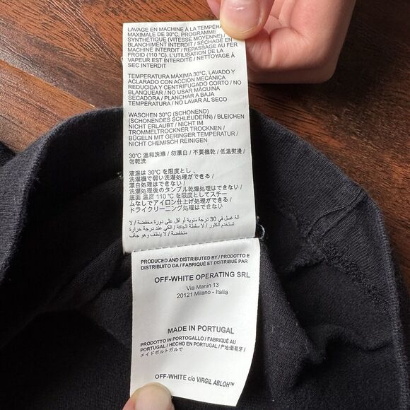 Off-White Virgil Abloh Mona Lisa Graphic Print T-shirt Men’s Size S Black Preown - Picture 9 of 16